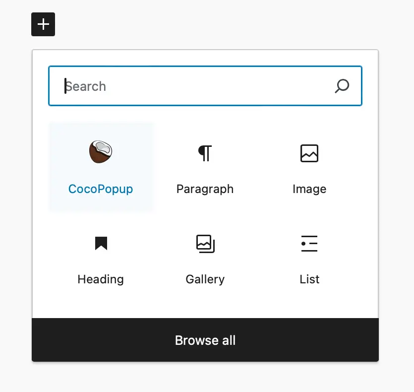 create popup cocopopup
