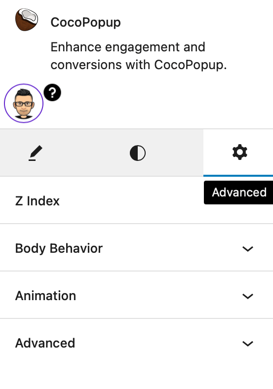 create popup cocopopup